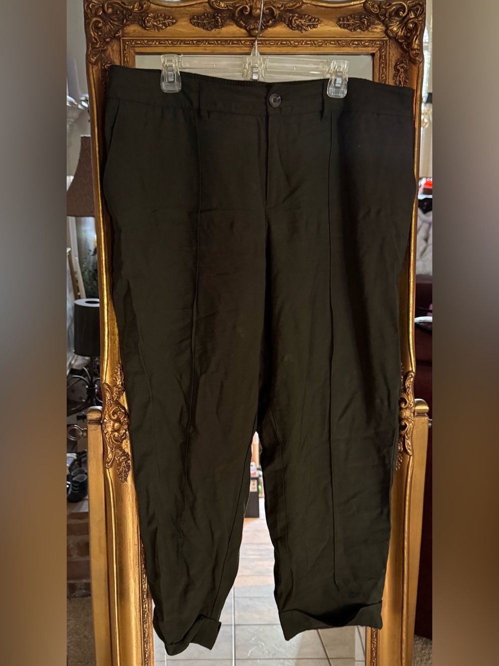 a new day Dark Green Ankle Length pants